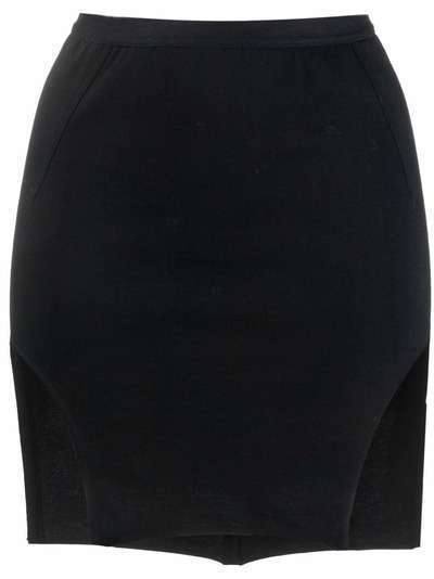 Rick Owens Diana side-slits stretch mini skirt