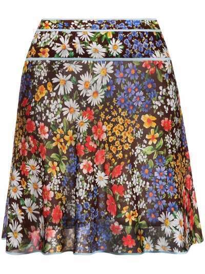 Dsquared2 юбка мини с цветочным принтом