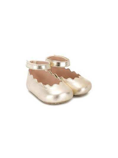 Chloé Kids балетки с фестонами C99H29593