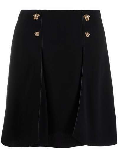 Versace юбка с завышенной талией и логотипом Medusa