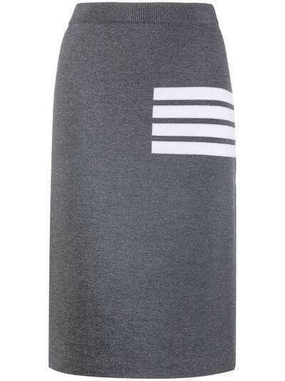 Thom Browne трикотажная юбка с полосками 4-Bar
