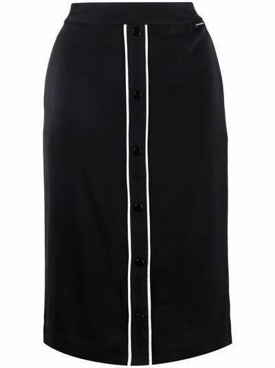 Karl Lagerfeld полосатая юбка-карандаш длины миди