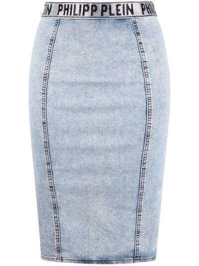 Philipp Plein джинсовая юбка Stones