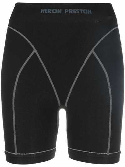 Heron Preston logo-waistband cycling shorts