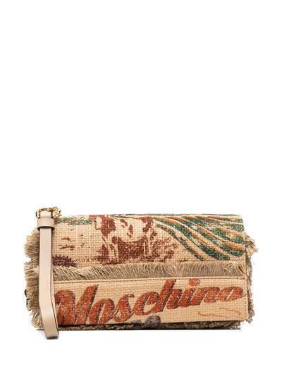 Moschino клатч с логотипом