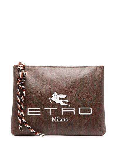 ETRO клатч с логотипом