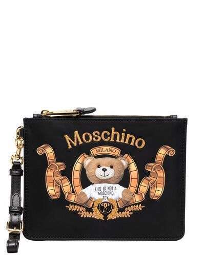 Moschino клатч с логотипом