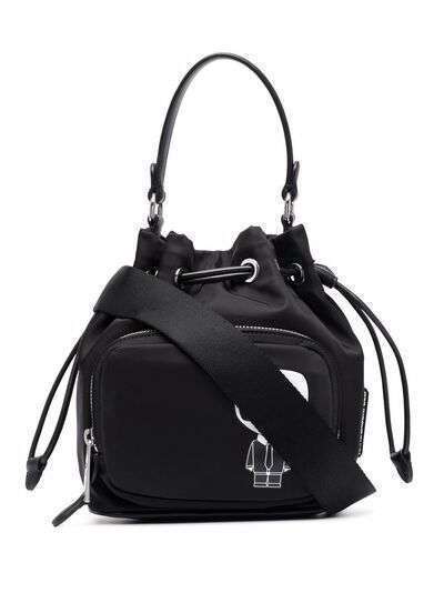 Karl Lagerfeld мини-сумка со стеганым логотипом