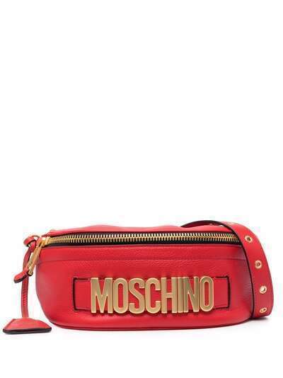 Moschino поясная сумка с логотипом