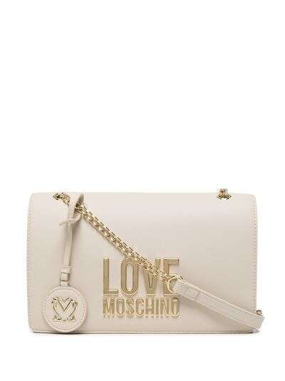 Love Moschino logo-plaque shoulder bag