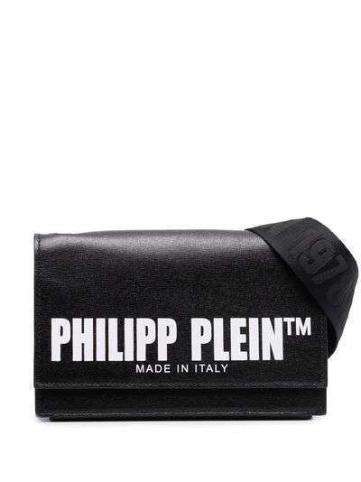 Philipp Plein сумка через плечо из сафьяновой кожи с логотипом
