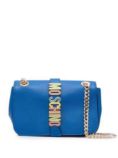 Moschino logo-lettering crossbody shoulder bag