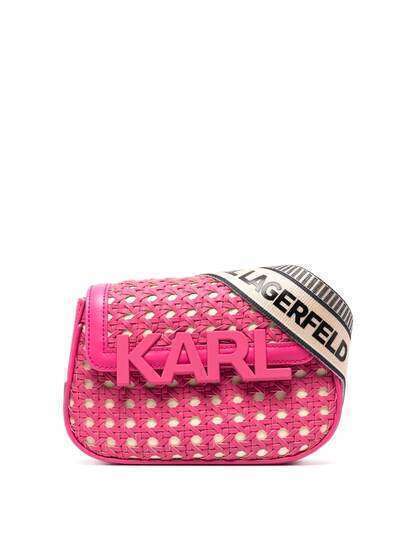 Karl Lagerfeld плетеная сумка через плечо K/Letters