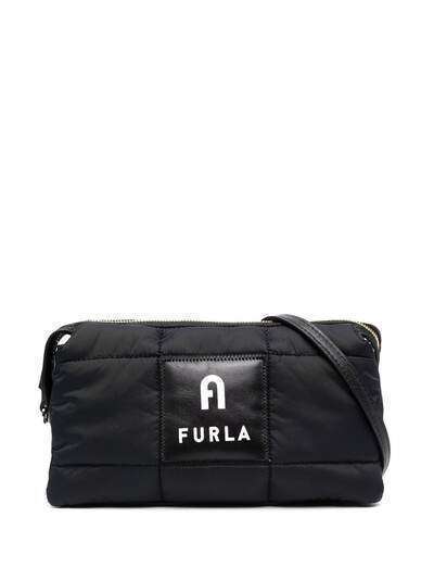 Furla сумка через плечо с нашивкой-логотипом