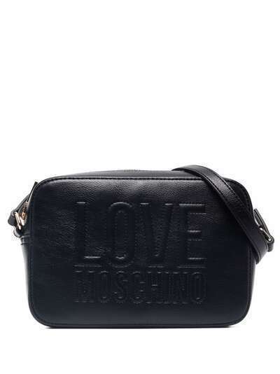 Love Moschino каркасная сумка с тисненым логотипом