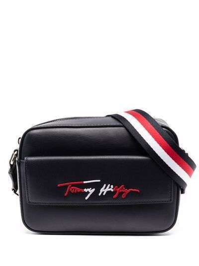 Tommy Hilfiger каркасная сумка Iconic с вышитым логотипом