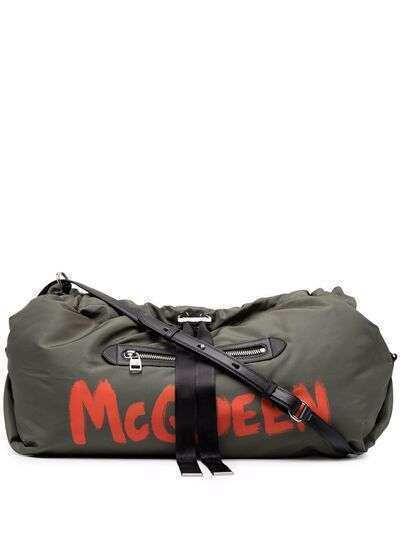 Alexander McQueen сумка через плечо с кулиской и логотипом