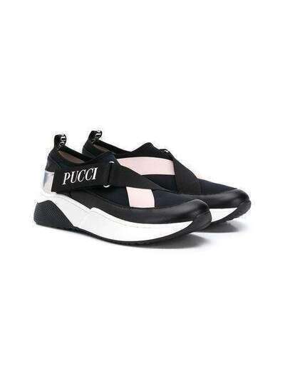 Emilio Pucci Junior slip-on logo sneakers 9N0076NX480