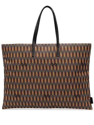 Au Départ сумка-тоут с геометричным принтом и монограммой