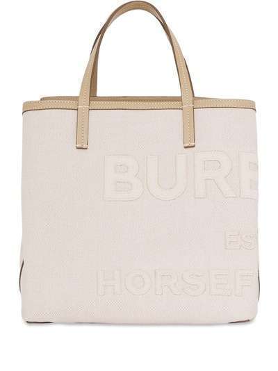Burberry сумка-тоут размера мини с принтом Horseferry