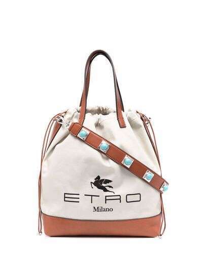 ETRO сумка-тоут Crown Me с логотипом