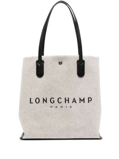 Longchamp сумка-тоут из канваса с логотипом