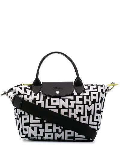 Longchamp маленькая сумка-тоут Le Pliage с логотипом