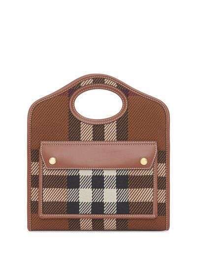 Burberry мини-сумка Pocket в клетку