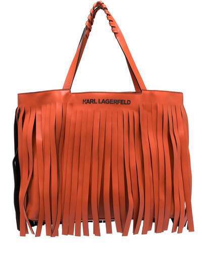 Karl Lagerfeld большая сумка-шопер K/Fringe