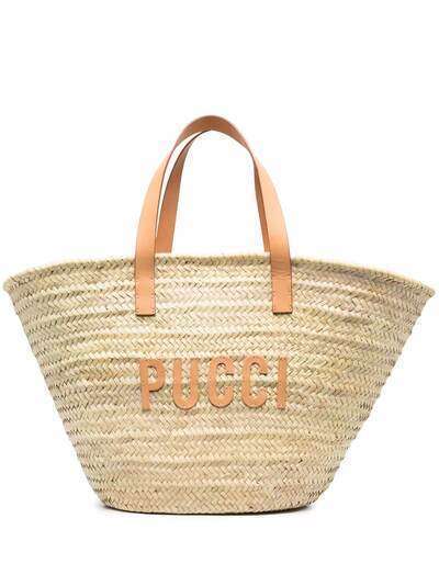 Emilio Pucci сумка-тоут с нашивкой-логотипом