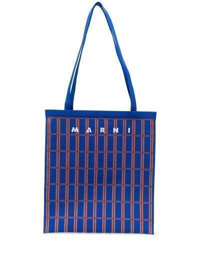 Marni сумка-тоут с логотипом