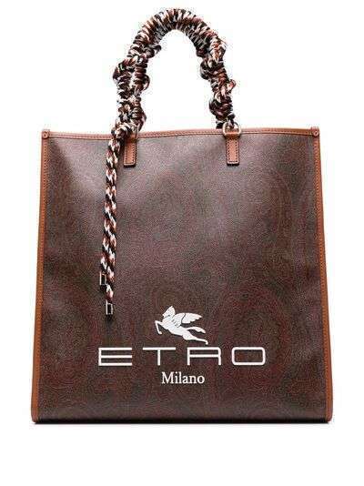 ETRO сумка-тоут с принтом пейсли