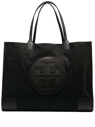 Tory Burch large logo-patch tote bag