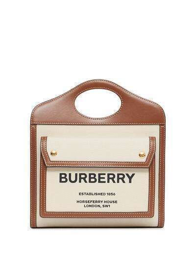 Burberry сумка-тоут Pocket размера мини