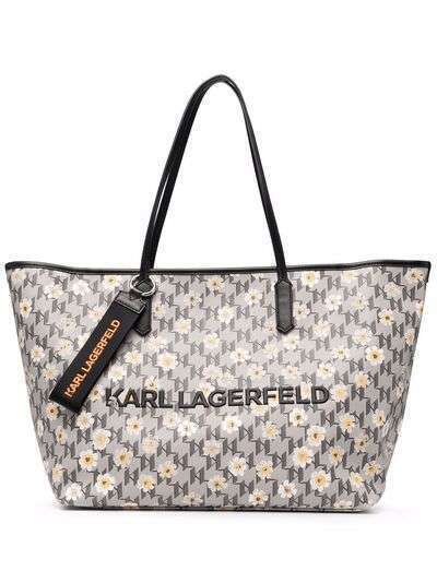Karl Lagerfeld сумка-тоут K/Monogram с цветочным принтом