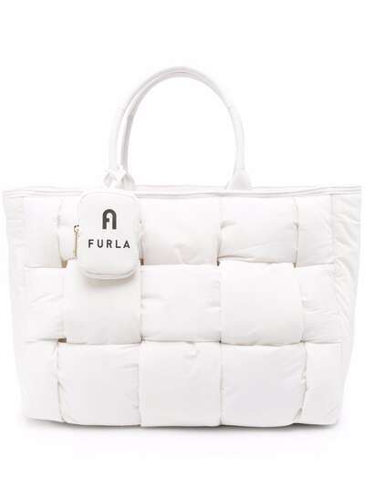 Furla дутая сумка-тоут с логотипом