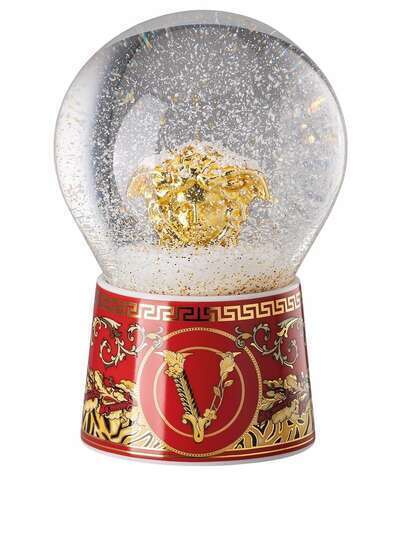 Versace стеклянный снежный шар Virtus Holiday