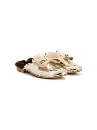 Monnalisa TEEN slip-on bow loafers 8760096719