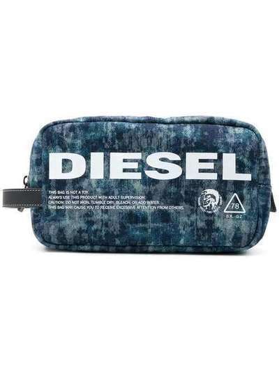 Diesel джинсовый несессер на молнии X06002P2088