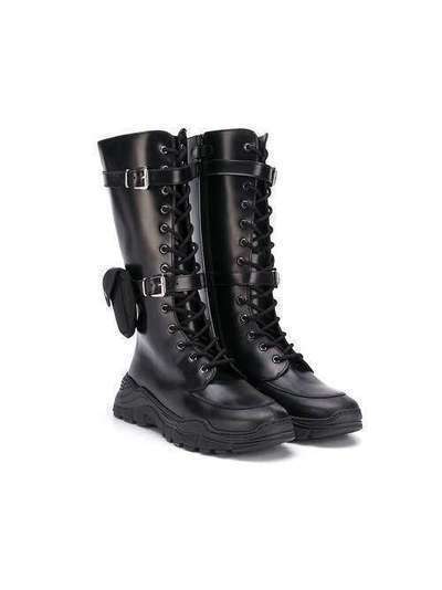 Gallucci Kids TEEN knee-high utility boots J30103AM090999