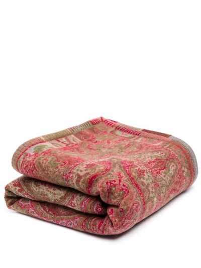 ETRO HOME жаккардовое одеяло с принтом пейсли