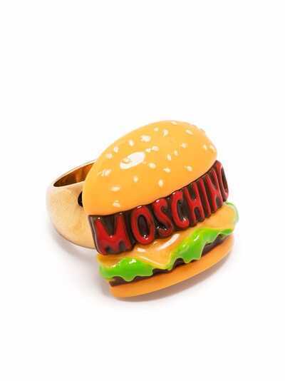 Moschino burger logo ring