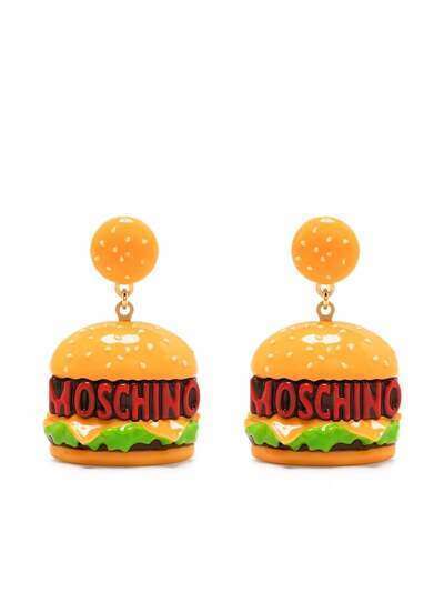 Moschino крупные серьги-клипсы