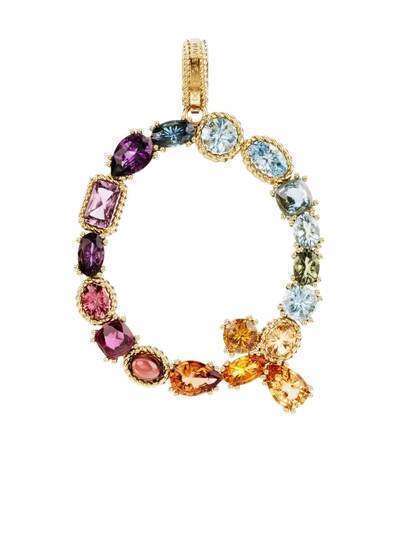 Dolce & Gabbana подвеска Rainbow Alphabet Q из желтого золота