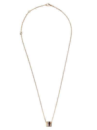 Boucheron "18kt white, yellow and rose gold Quatre Mini Ring pendant necklace"