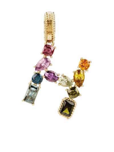 Dolce & Gabbana подвеска Rainbow Alphabet H из желтого золота