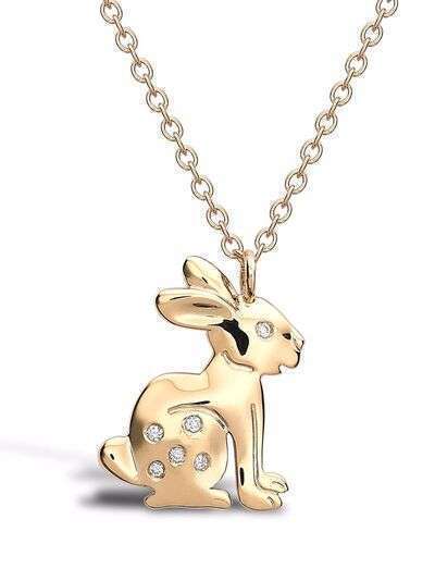 Pragnell подвеска Zodiac Rabbit из желтого золота с бриллиантами