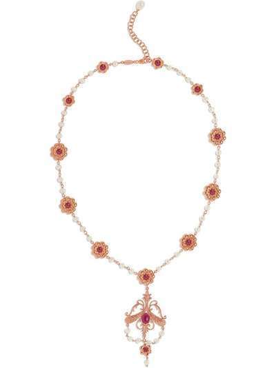 Dolce & Gabbana колье из розового золота с рубином