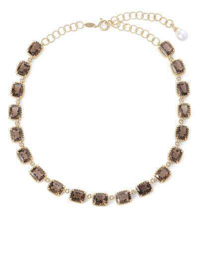 Dolce & Gabbana колье Anna из желтого золота с камнями