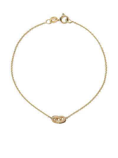 Lizzie Mandler Fine Jewelry браслет Linked из желтого золота с бриллиантами